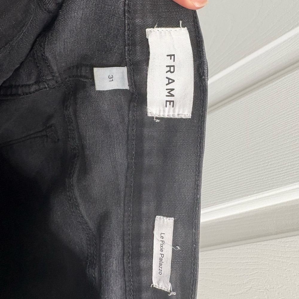 EUC Frame Denim Le Pixie Palazzo Wide Leg Jeans Sz 31 - Picture 2 of 8